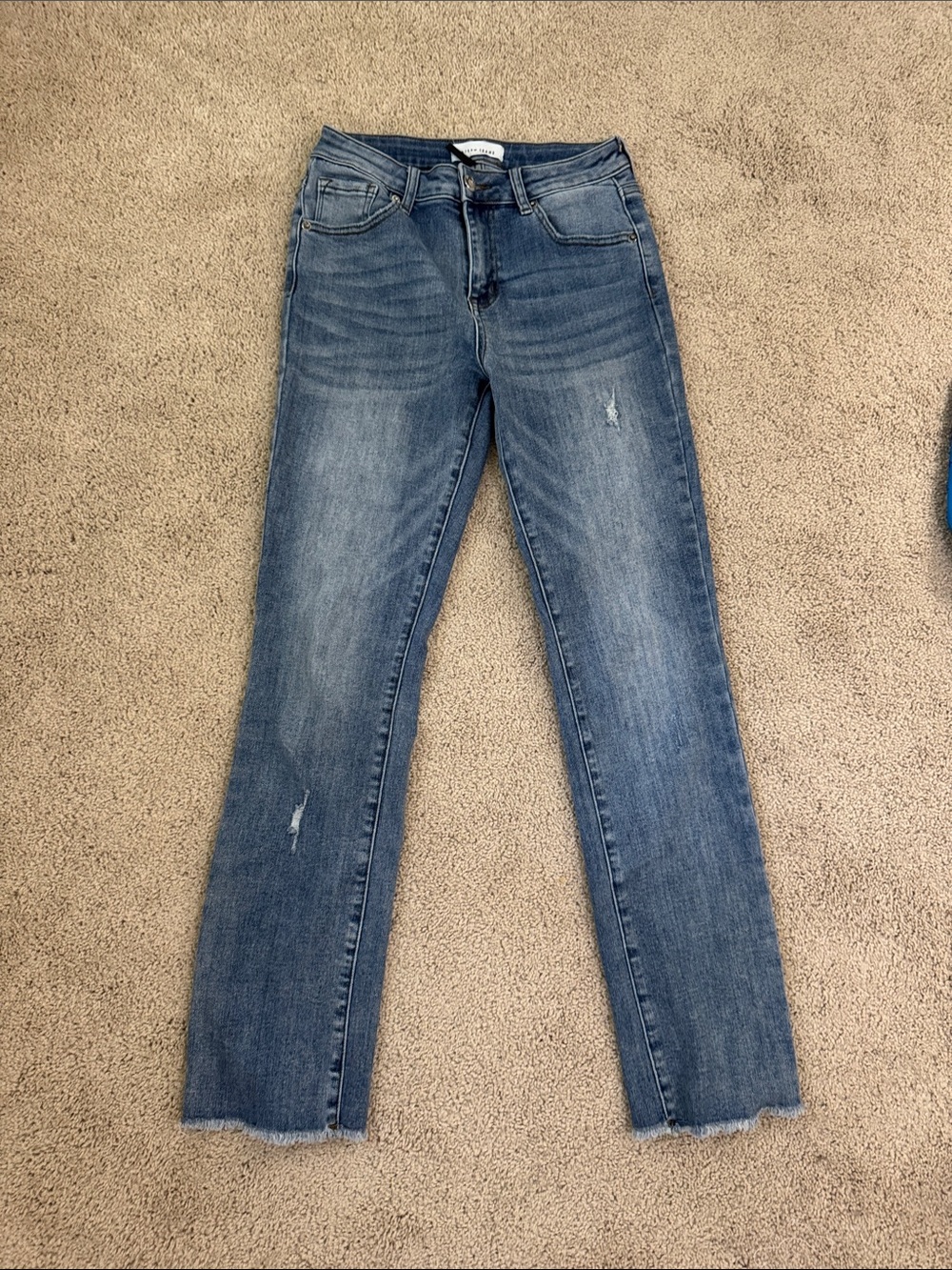 Risen Jeans Mid-Blue Women's Straight Jeans